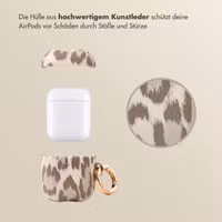 Selencia Sabi Case Apple AirPods 1 / 2 - Leopardenmuster - Soft Ivory