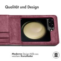 imoshion Luxuriöse Klapphülle Samsung Galaxy Z Flip 6 - Bordeaux