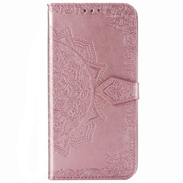 Mandala Klapphülle Motorola Moto E6s - Roségold