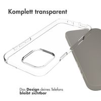 Accezz TPU Clear Cover für das iPhone 16 Pro Max - Transparent