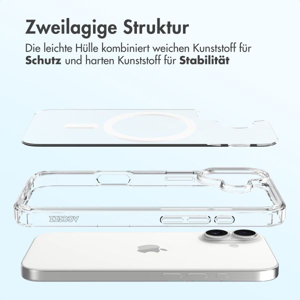 Accezz Xtreme Impact Backcover mit MagSafe Apple iPhone 17 - Transparent