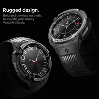 Spigen Rugged Armor™ Pro Case für die Samsung Galaxy Watch 6 Classic - 47 mm - Schwarz