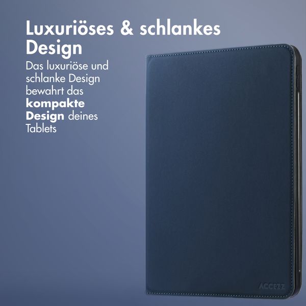 Accezz Classic Klapphülle Samsung Galaxy Tab S10 Ultra / Tab S9 Ultra - Dunkelblau