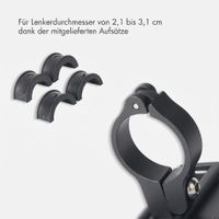 imoshion Mini Aluminium-Fahrrad-Handyhalterung - Leichtgewicht - Universal - Schwarz