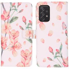 imoshion Design TPU Klapphülle Samsung Galaxy A72 - Blossom Watercolor
