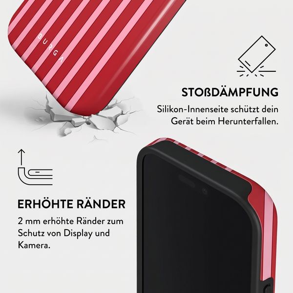 Burga Tough Back Cover MagSafe Apple iPhone 16 Pro - Strawberry Jam