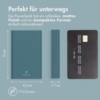 imoshion Ultra Series Powerbank 10.000 mAh - Petrolgrün