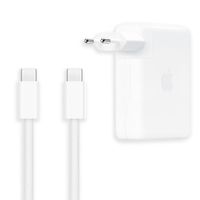 Apple Laptop-Set | USB-C Power Adapter 140 Watt + USB-C Ladekabel 240 Watt - 2 Meter - Weiß