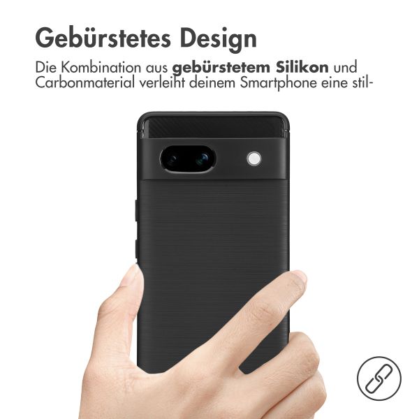 imoshion Brushed Back Cover Google Pixel 7a - Schwarz