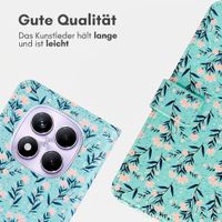 imoshion Design Klapphülle Xiaomi Redmi Note 14 Pro (4G) - Blue Flowers