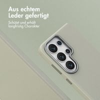 Accezz MagSafe Leather Backcover Samsung Galaxy S26 Ultra - Light Grey
