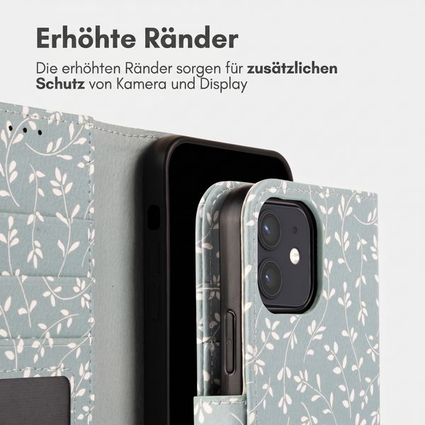 imoshion Design Klapphülle Apple iPhone 11 - Smoke Green Flowers