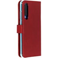 Selencia Echtleder Klapphülle Huawei P30 - Rot