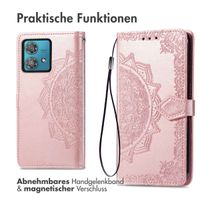 imoshion Mandala Klapphülle Motorola Moto G84 - Rosé gold