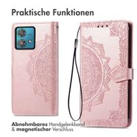 imoshion Mandala Klapphülle für das Motorola Moto G84 - Rosé gold