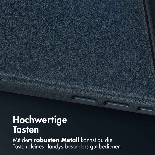 Accezz MagSafe Leather Backcover Apple iPhone Air - Nightfall Blue