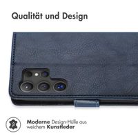 imoshion Luxuriöse Klapphülle Samsung Galaxy S24 Ultra - Dunkelblau