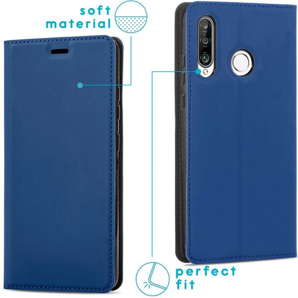 imoshion Slim Folio Klapphülle Huawei P30 Lite - Dunkelblau