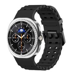 imoshion Ocean Silikonarmband für das  Samsung Galaxy Watch 8 (40/44mm) / Classic (46mm) - Schwarz