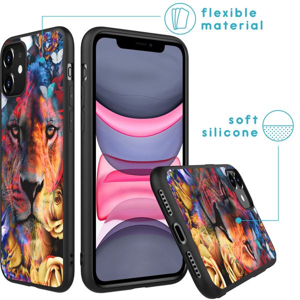 imoshion Design Hülle iPhone 11 - Dschungel - Löwe