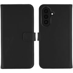 Selencia Echtleder Klapphülle Samsung Galaxy A27 (5G) - Schwarz