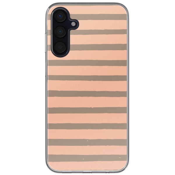 imoshion Design Hülle Samsung Galaxy A35 - Striped Peach Reverse