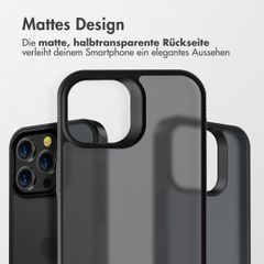 Accezz Rugged Frosted Back Cover Apple iPhone 14 Pro Max - Schwarz
