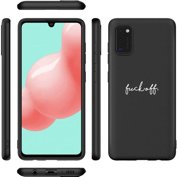 imoshion Design Hülle Samsung Galaxy A41 - Fuck Off - Schwarz