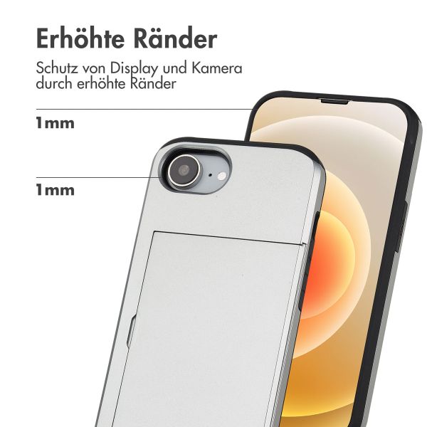 imoshion Backcover mit Kartenfach iPhone 16e - Grau