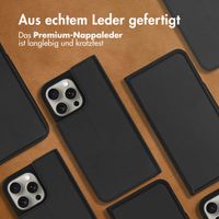 Accezz Premium Leather Slim Klapphülle Apple iPhone 15 Pro Max - Schwarz