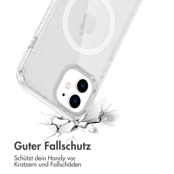 imoshion Sparkle Back Cover mit MagSafe für das Apple iPhone 12 (Pro) - Glitzer Transparent