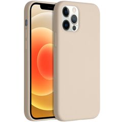 Accezz Liquid Silikoncase Apple iPhone 12 (Pro) - Stone