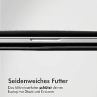 Accezz Leather Laptop Hülle Apple MacBook 15 Zoll - Laptop Sleeve - Schwarz