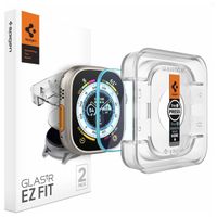 Spigen EZ FIT Glas.tR Displayschutzfolie mit Applikator für die Apple Watch Ultra (2) - 49 mm - Transparent