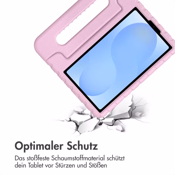 imoshion Schutzhülle mit Handgriff kindersicher Samsung Galaxy Tab A11 / A9 8.7 Zoll - Hellrosa