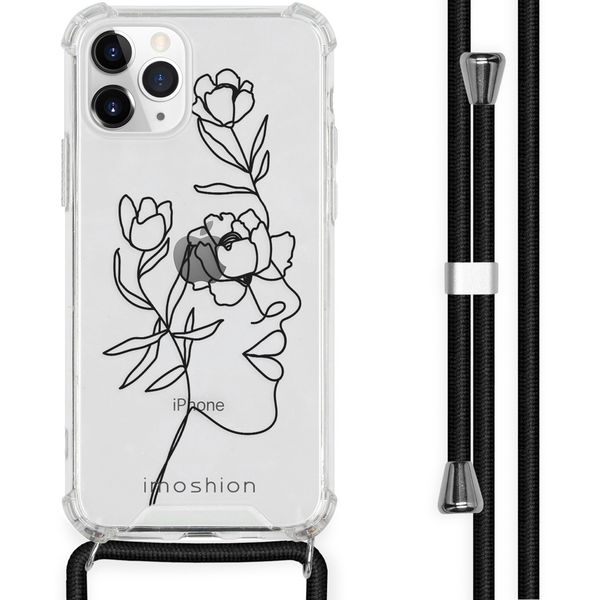 imoshion Design Hülle mit Band für das iPhone 11 Pro - Woman Flower