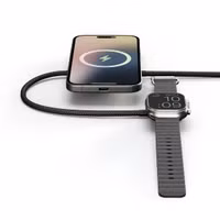Zens Pro 2 kabelloses Ladegerät für Telefon / Earbuds / Apple Watch - MagSafe und Qi2 - Schwarz