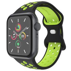 imoshion Sportarmband⁺ für die Apple Watch Series 1 bis 9 / SE (38/40/41 mm) | Series 10 (42 mm) - Größe M/L - Black Volt