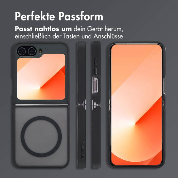 imoshion Color Guard Back Cover mit MagSafe für das Samsung Galaxy Z Flip 6 - Schwarz