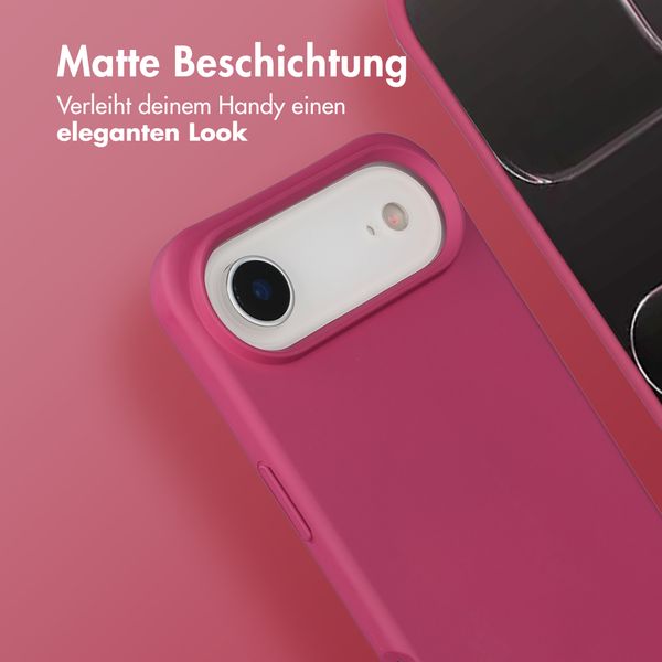 imoshion Color Backcover mit abnehmbarem Handykette und MagSafe Apple iPhone Air - Raspberry