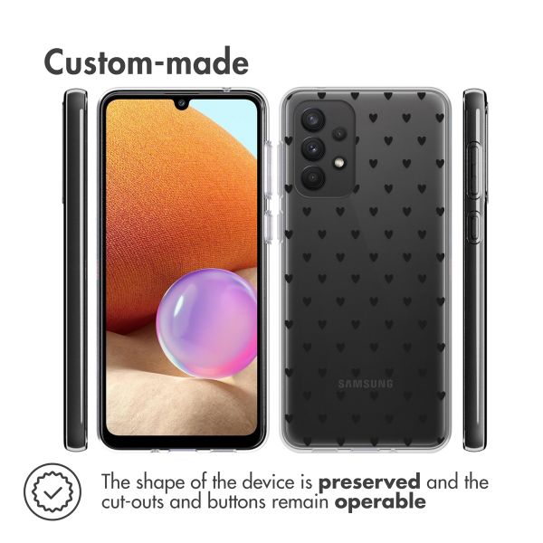 imoshion   Design Hülle für das Samsung Galaxy A33 - Hearts All Over Black 