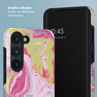 Selencia Vivid Back Cover Samsung Galaxy S23 - Marble Pink