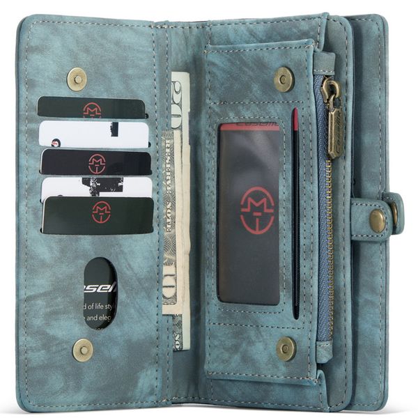 CaseMe Luxuriöse 2-in-1-Portemonnaie-Klapphülle Leder iPhone 12 (Pro)