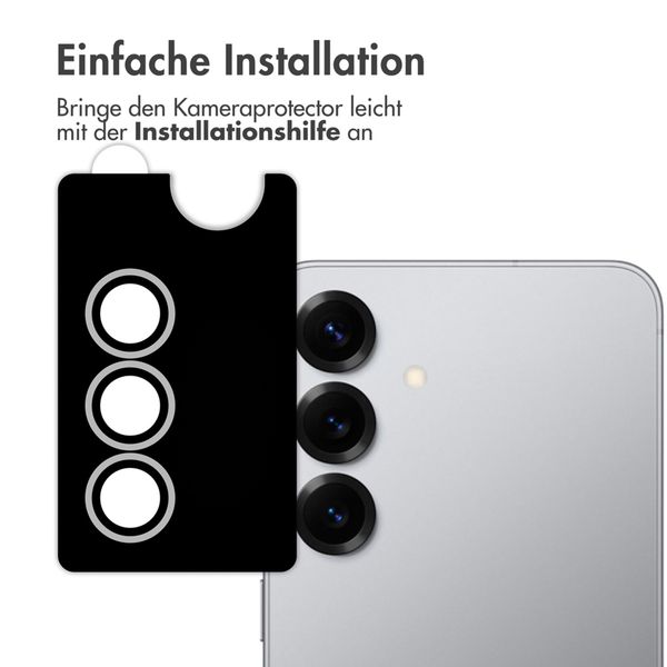 imoshion 2er-Pack Objektivschutz für Kamera für das Samsung Galaxy S25 - Silver Shadow