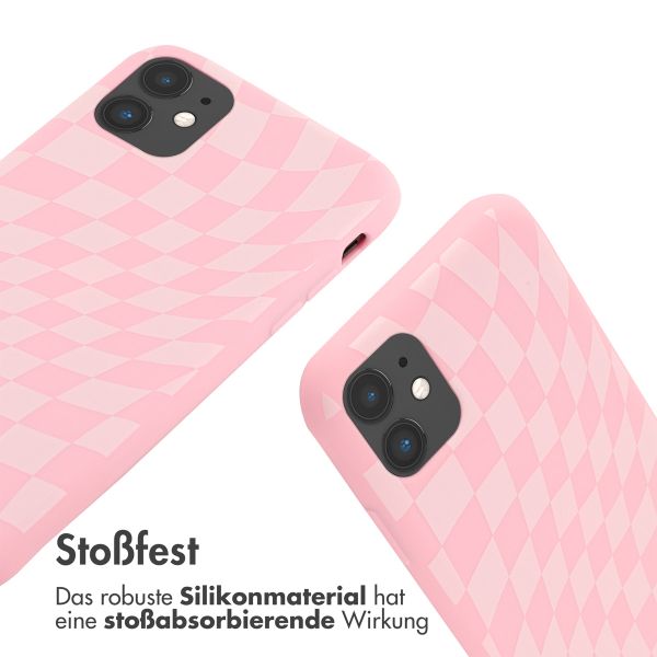 imoshion Silikonhülle design mit Band für das iPhone 11 - Retro Pink