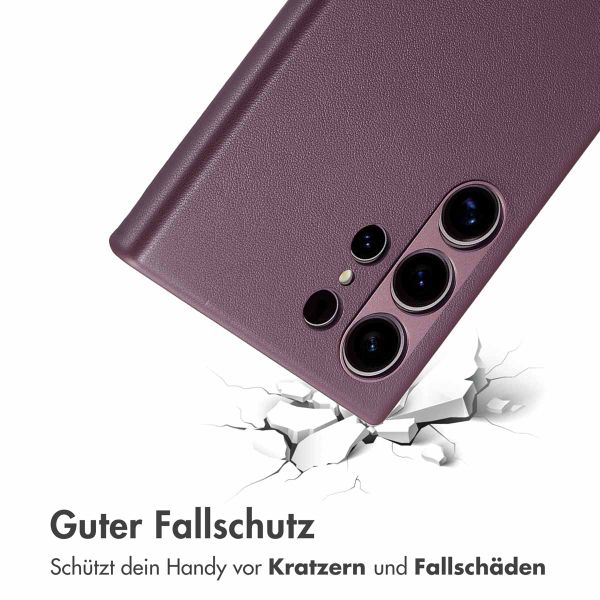 Accezz MagSafe Leather Backcover Samsung Galaxy S24 Ultra - Heath Purple