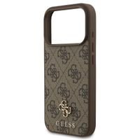 Guess 4G Metal Logo Back Cover MagSafe Apple iPhone 17 Pro Max - Braun