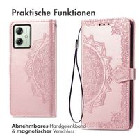 imoshion Mandala Klapphülle Motorola Moto G54 - Rosé gold