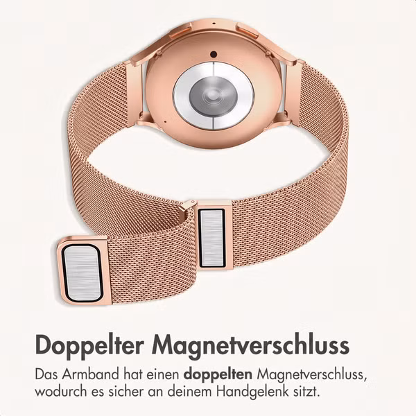 imoshion Mailändische Magnetarmband -   Universelle 20 mm Anschluss - Rose Gold