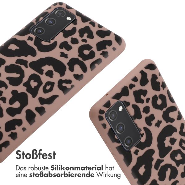 imoshion Silikonhülle design mit Band für das Samsung Galaxy S20 FE - Animal Pink